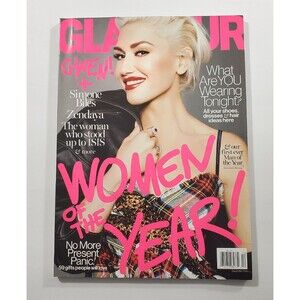Gwen Stefani Glamour Magazine Dec 2016 Simone Biles Zendaya Ashley Graham Bono